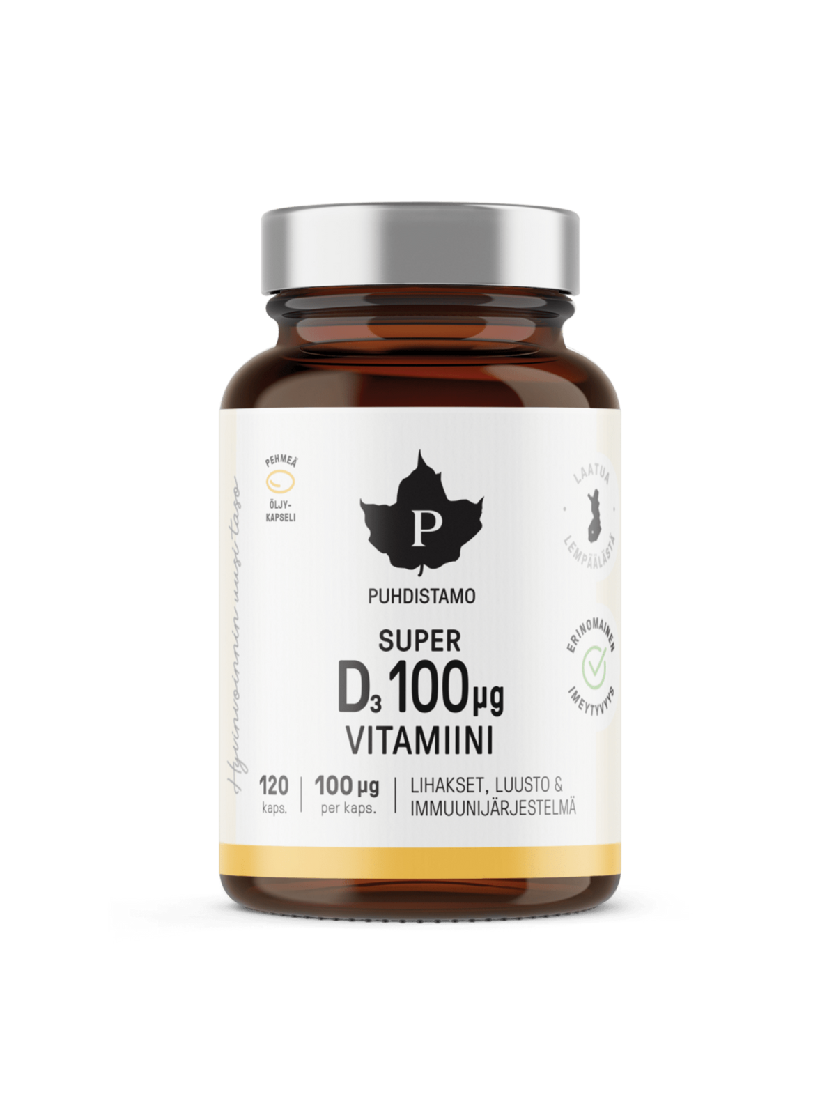 Super D-vitamiini 100 μg - 120 kaps