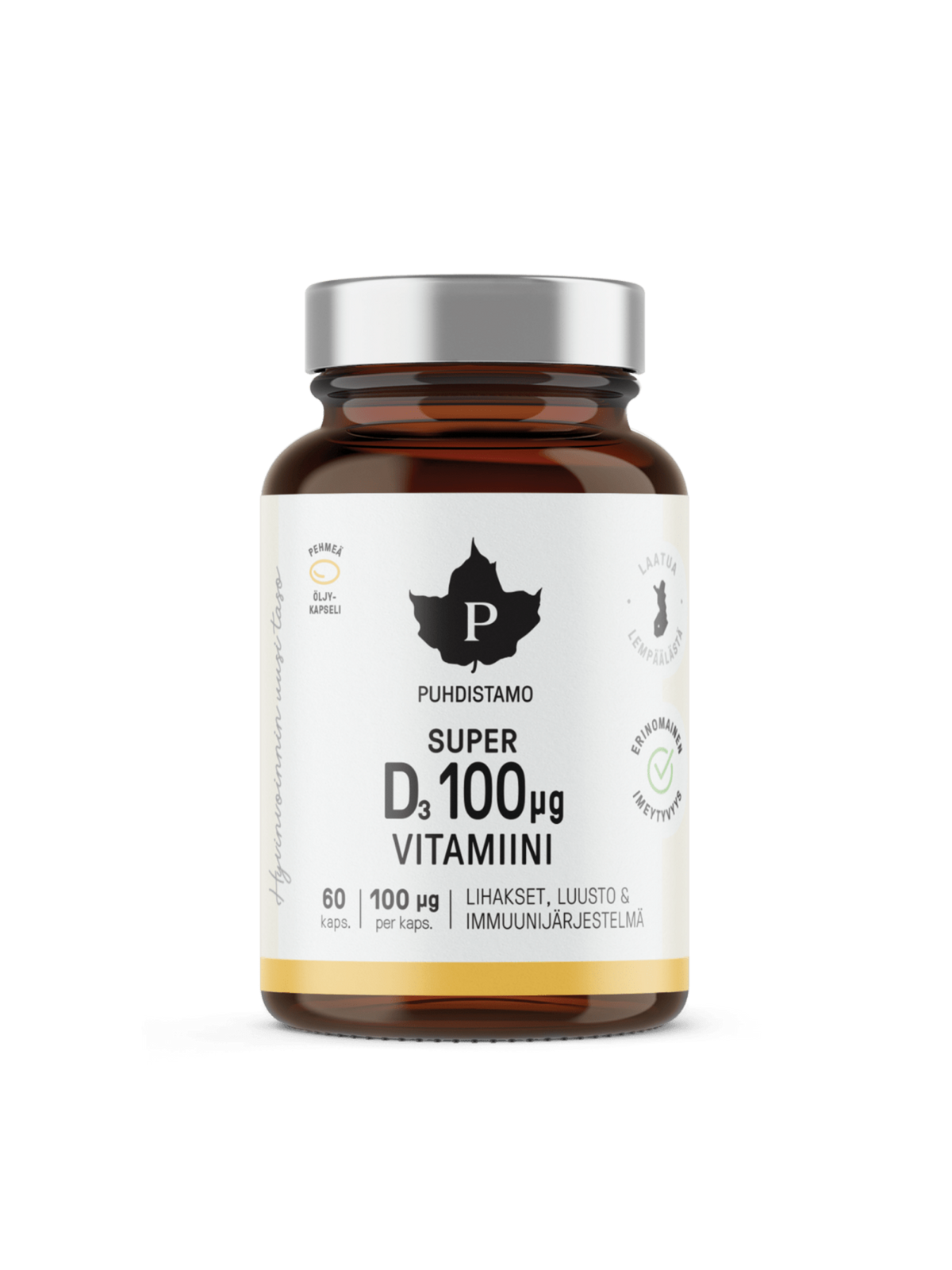 Super D-vitamiini 100 μg - 60 kaps
