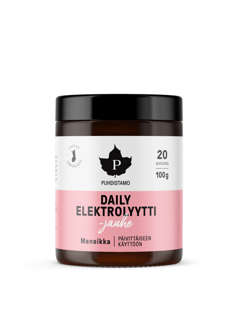 Daily Elektrolyyttijauhe Mansikka - 100 g