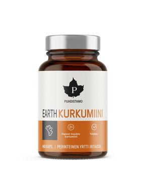 Puhdistamo Earth Kurkumiini - 60 kaps