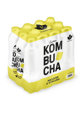 Luomu Kombucha Inkivääri & Sitruuna - 400 ml 12-pack