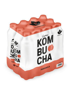 Luomu Kombucha Persikka - 400 ml 12-pack