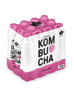 Luomu Kombucha Vadelma - 400 ml 12-pack
