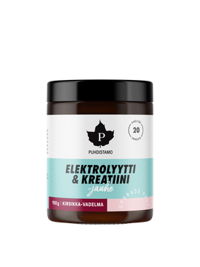 Elektrolyytti & Kreatiini -jauhe Kirsikka-Vadelma 100 g