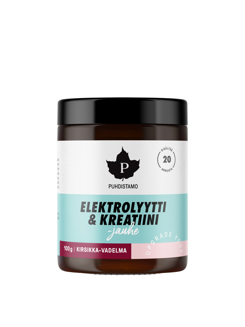 Elektrolyytti & Kreatiini -jauhe Kirsikka-Vadelma 100 g