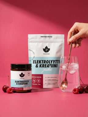 Elektrolyytti & Kreatiini -jauhe Kirsikka-Vadelma 100 g