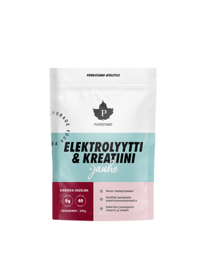 Elektrolyytti & Kreatiini -jauhe Kirsikka-Vadelma 200 g
