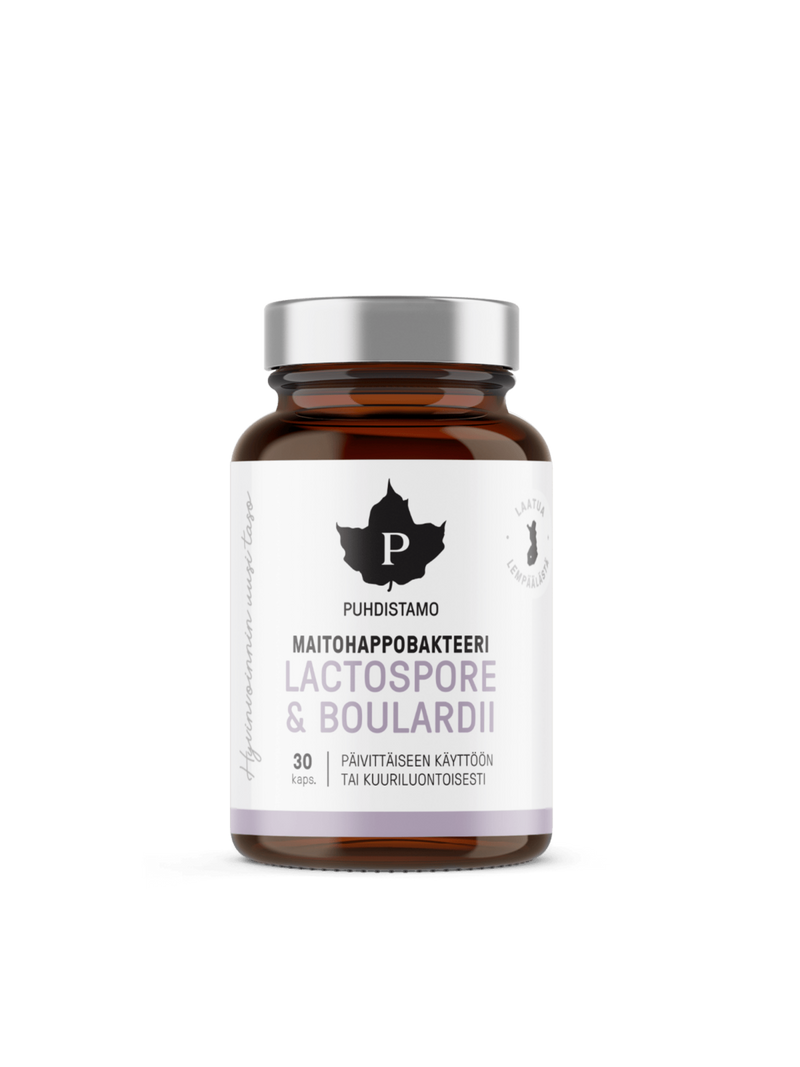 LactoSpore® & Boulardii Maitohappobakteeri - 30 kaps