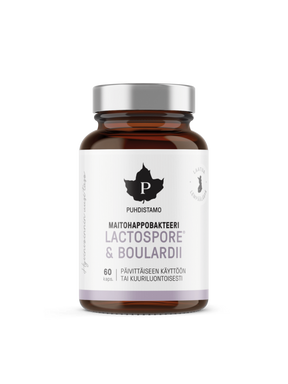 LactoSpore® & Boulardii Maitohappobakteeri - 60 kaps
