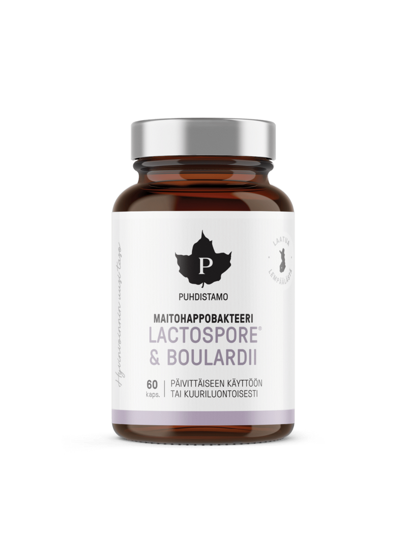 LactoSpore® & Boulardii Maitohappobakteeri - 60 kaps