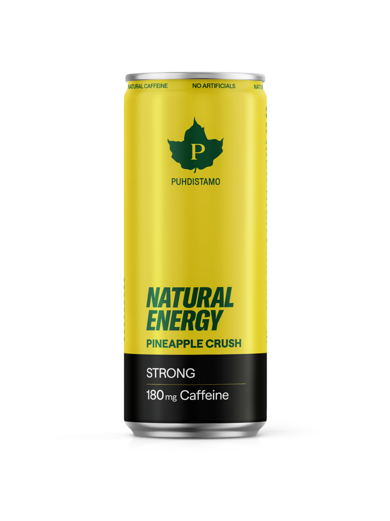 Natural Energy Drink Pineapple Crush Strong - 330 ml 24-pack