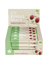 Puhdas Snack™ - Raspberry & White Cacao - 40 g 20-pack