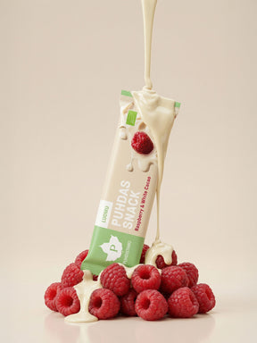 Puhdas Snack™ - Raspberry & White Cacao - 40 g 20-pack