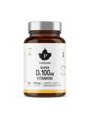 Super D-vitamiini 100 μg - 120 kaps