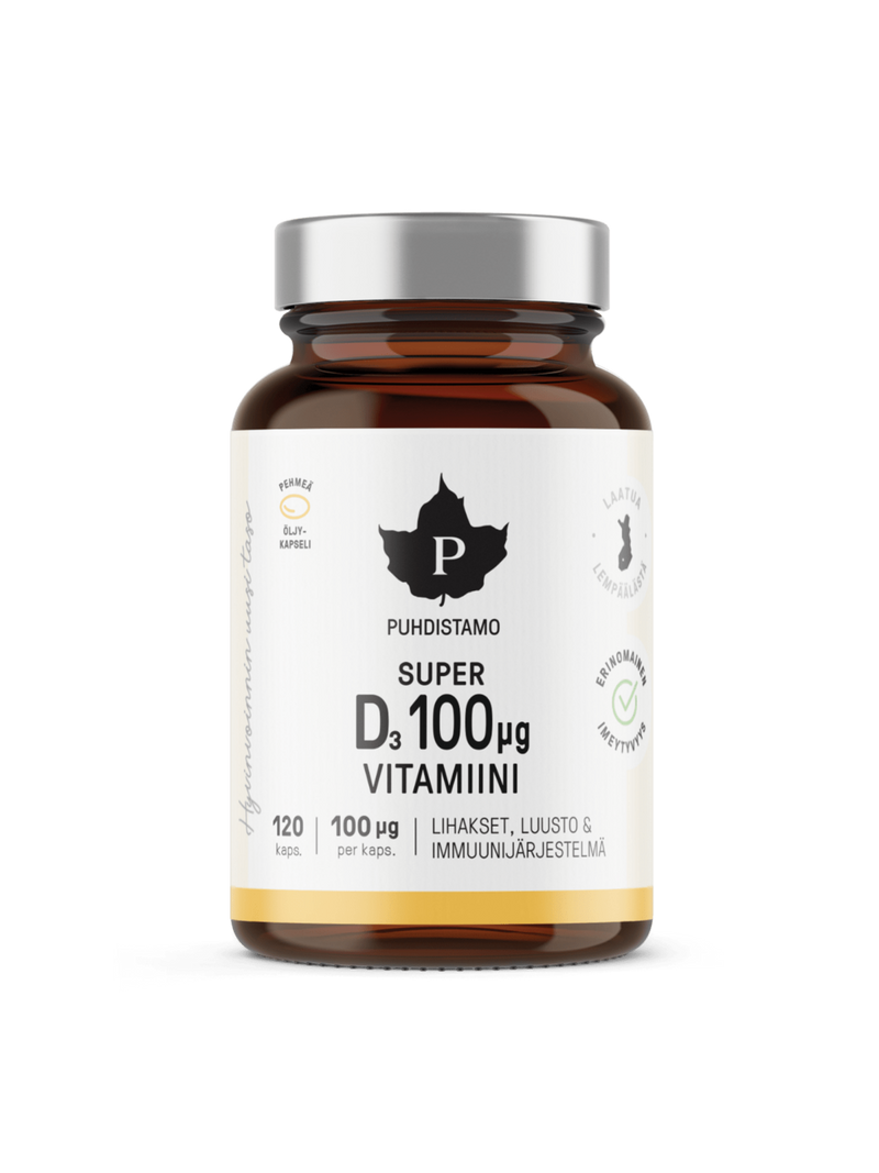 Super D-vitamiini 100 μg - 120 kaps