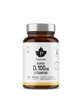 Super D-vitamiini 100 μg - 60 kaps