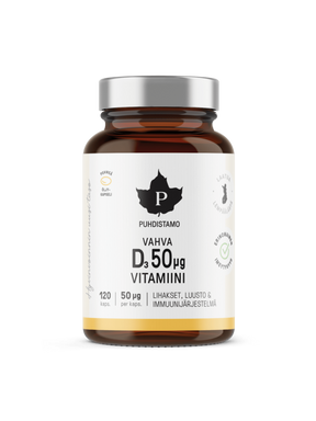 Vahva D-vitamiini 50 μg - 120 kaps