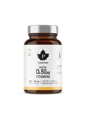 Vahva D-vitamiini 50 μg - 60 kaps