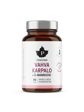 Vahva Karpalo + D-mannoosi - 60 kaps